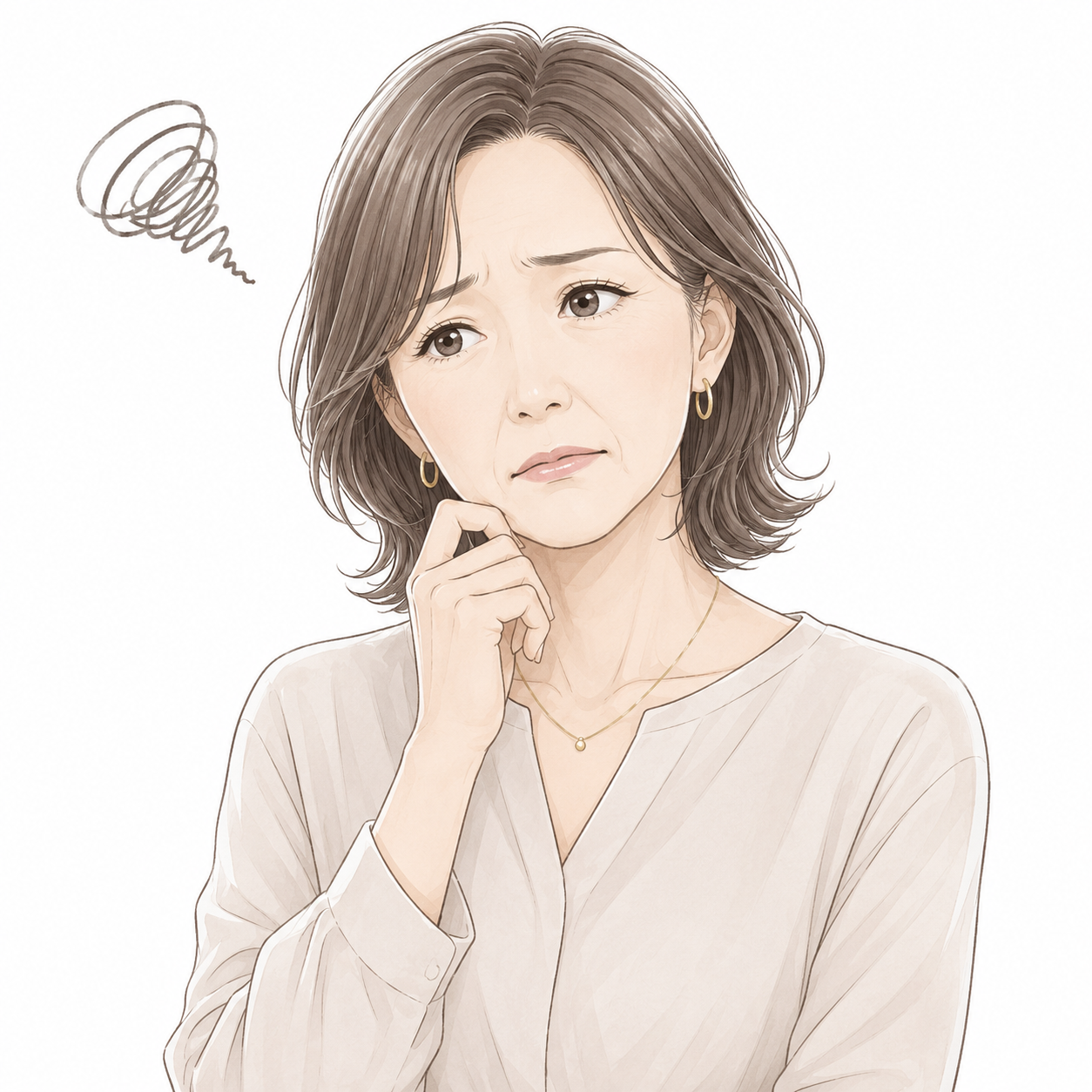 困り顔５０代